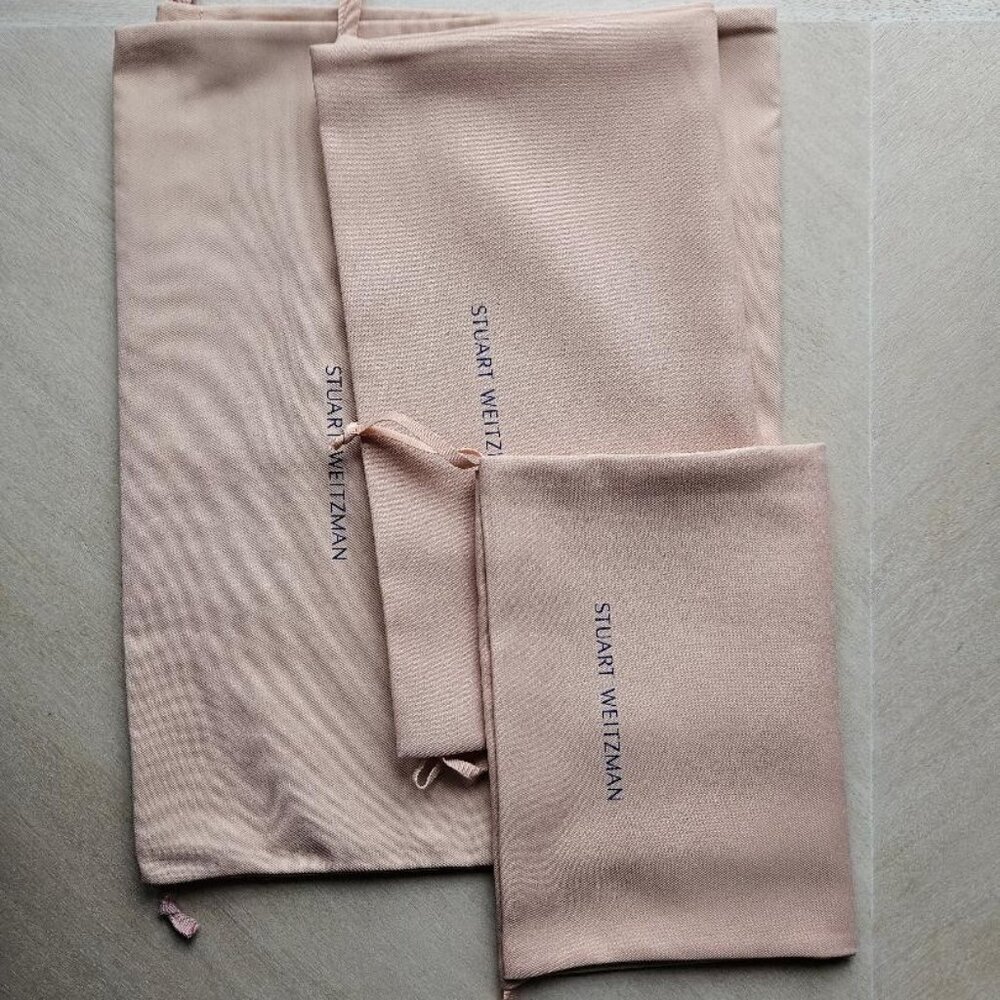 Set of 3 New Stuart Weitzman Drawstring Dust Bags - Picture 6 of 7